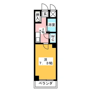 KAMIYAビルII【3階】の間取り