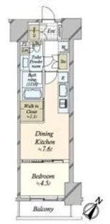 ザ・パークワンズ渋谷本町【8階】の間取り