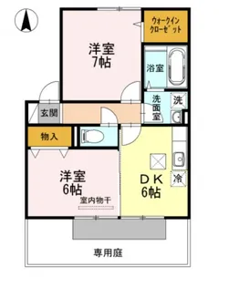 シャンポール池船【1階】の間取り