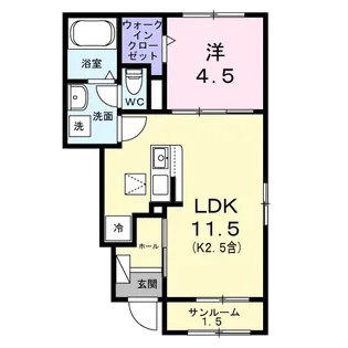 ヴィラ・グレイスII【1階】の間取り