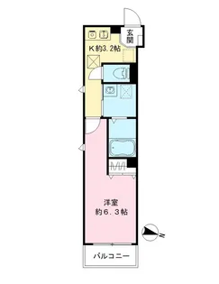 メゾン クレスト【1階】の間取り