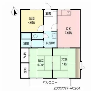 プロフィット西唐津【2階】の間取り