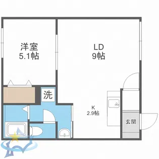 アベニール3・2【1階】の間取り
