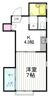 KATOHハイツ【2階】の間取り