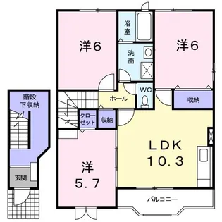 REXセンター南【2階】の間取り