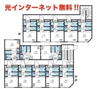 ジリオロッソ東新宿【2階】の間取り