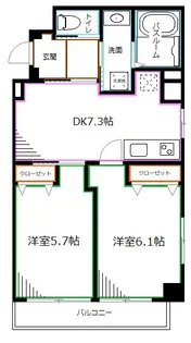 グレース桃井【4階】の間取り