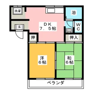 アーネス妙慶【1階】の間取り