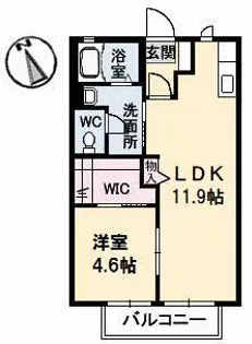 エクセルハイツ C棟【2階】の間取り
