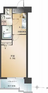 エンクレスト警固【8階】の間取り