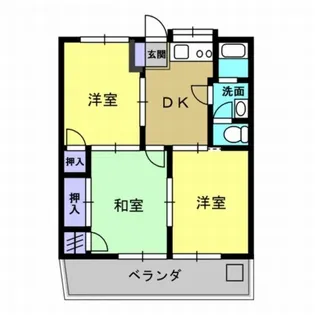 ハイツあゆみ【2階】の間取り