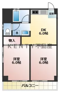 エスペランス金子【4階】の間取り