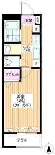 【旭化成ヘーベルメゾン】北町館【1階】の間取り