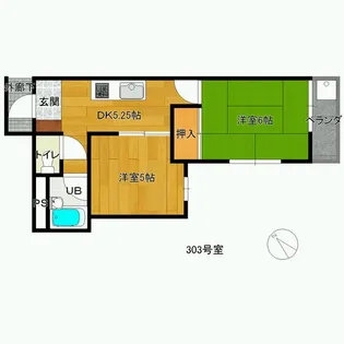 ホワイトハイツ本厚木【2階】の間取り