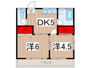 アズマハイツ【2階】の間取り