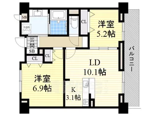 Serenity JIN【4階】の間取り