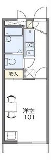 レオパレスMeuble【1階】の間取り