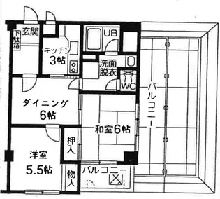 メゾンドゼフィールII【3階】の間取り