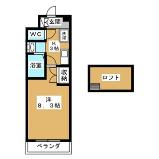 オレンジハウス【4階】の間取り