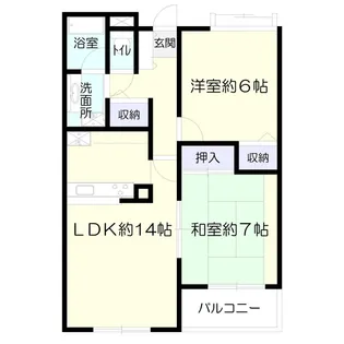 旭町ティーエスベイ【1階】の間取り