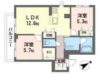メゾンキング【3階】の間取り