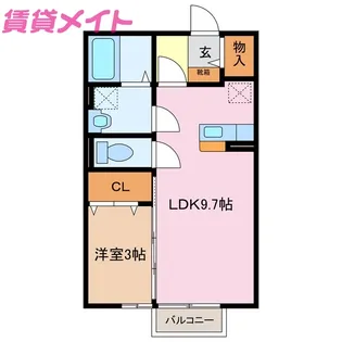 フェンテ【2階】の間取り