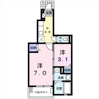 ソーレ・リデンテ I【1階】の間取り