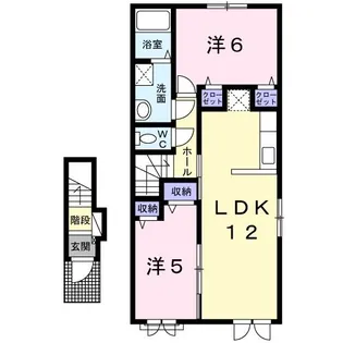 ひまわり【2階】の間取り