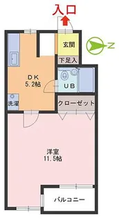 ホワイトシャトレ梅田【2階】の間取り