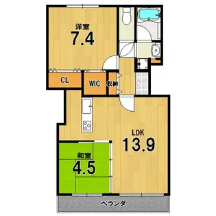 かぐら坂荘【3階】の間取り