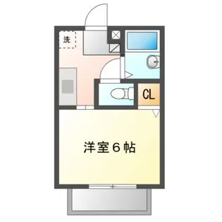 HBハイツ【1階】の間取り