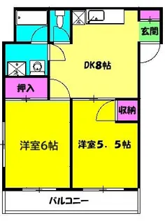 パールハイム【2階】の間取り