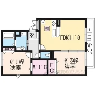 セジュール石山【2階】の間取り