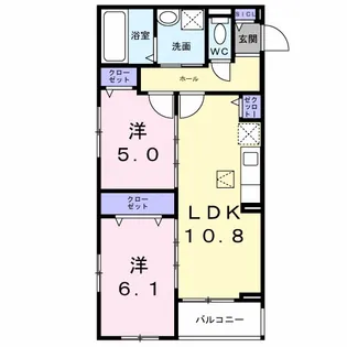 アルストロメリア5【3階】の間取り