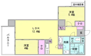 One Paseo【11階】の間取り