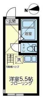 ユナイト元住吉サン・セバスチャン【2階】の間取り