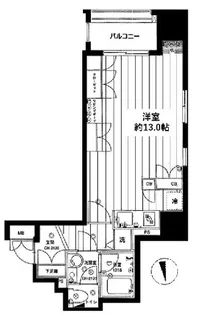 アクシア新宿御苑【4階】の間取り