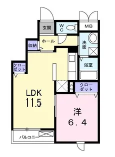 ジュメイラ【3階】の間取り