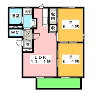 セスカ B【1階】の間取り