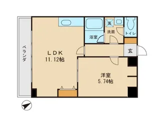 フェリスポート越谷【4階】の間取り