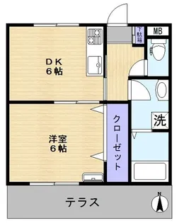 オーユーパレス四谷【1階】の間取り
