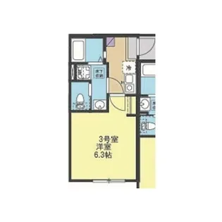 ウェリナ湘南【2階】の間取り