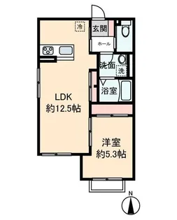 chiffon深大寺【2階】の間取り