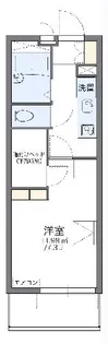 レオパレスラウンドTN【1階】の間取り