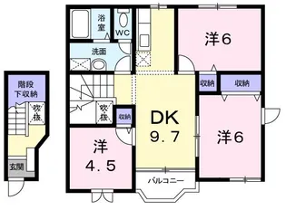 ミレニアムIII【2階】の間取り