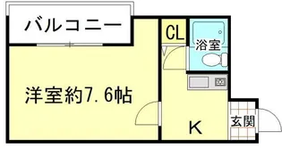 ロイヤル摂津D棟【3階】の間取り