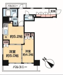 アート不動前【2階】の間取り