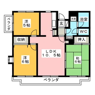 湘南藤沢ユーマンション【2階】の間取り