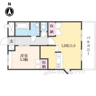 Merveille二階堂【3階】の間取り