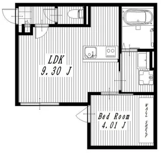 (PET可)クレストパレス日暮里【3階】の間取り